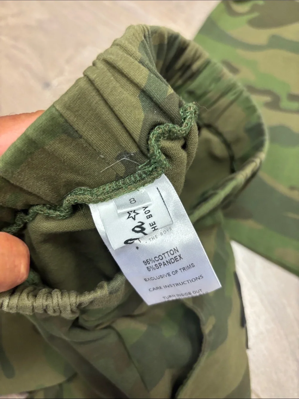 lola + the Boys Rocker Camo Green shirt short set